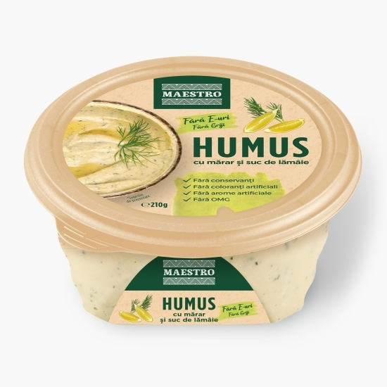 Humus cu mărar și suc de lămâie 210g