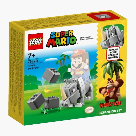 Set de extindere Rinocerul Rambi, 71420 Super Mario, +7 ani