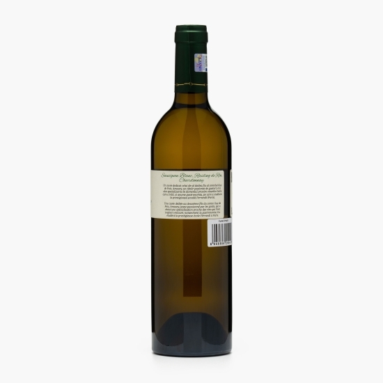 Vin alb sec Sauvignon Blanc, Riesling de Rin & Fetească Albă, 13%, 0.75l