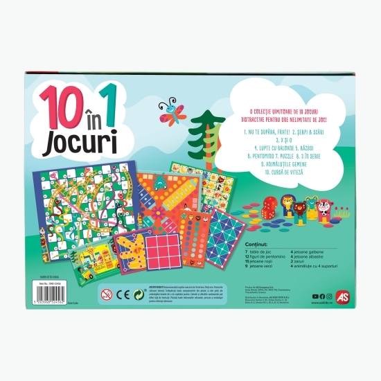 10 jocuri în 1, 4+ ani