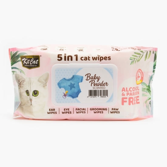 Șervețele umede pentru igiena zilnică a pisicilor