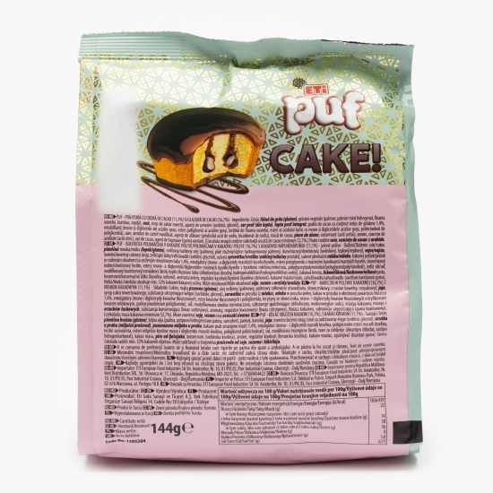 Miniprajituri cu cremă de cacao și glazură de cacao 144g