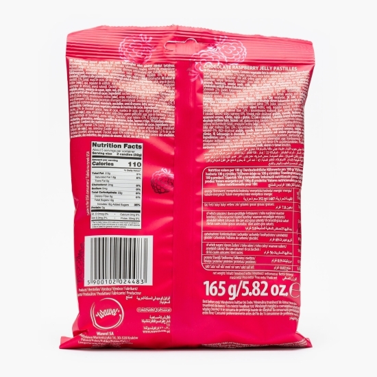 Jeleuri de zmeură învelite în ciocolată 165g