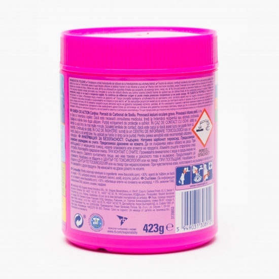 Pudră pentru îndepărtarea petelor pentru haine colorate Oxi Action 423g