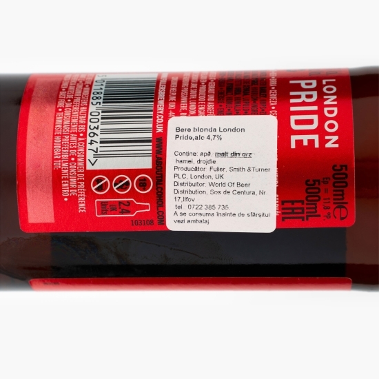 Bere roșie sticlă 0.5l