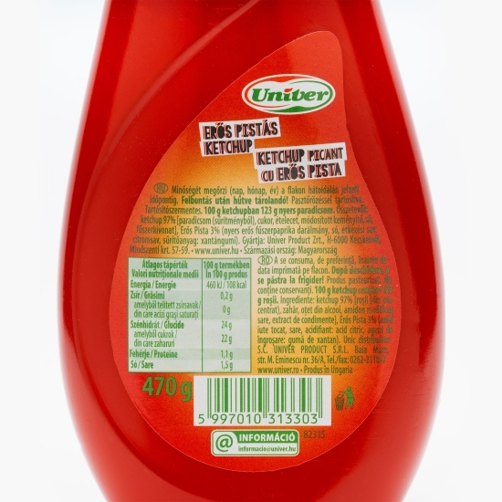 Ketchup picant cu Erős Pista 470g