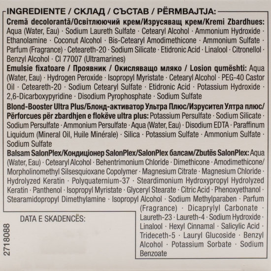 Decolorant pentru păr Professional Performance, 13-0 ultra lightener, 115ml