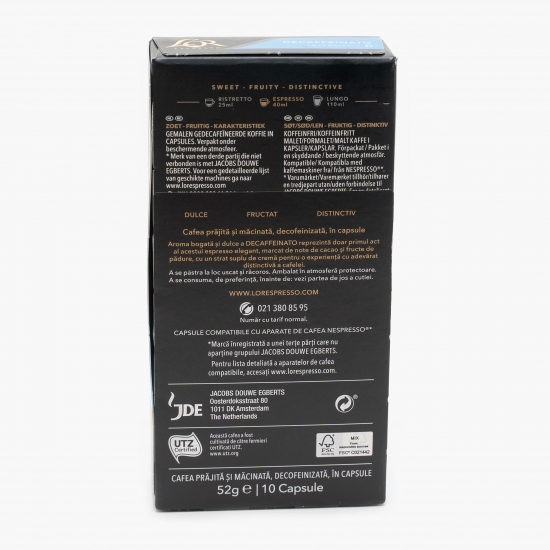 Espresso Decaffeinato, 10 băuturi, 52g, capsule cafea decofeinizată