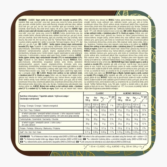Înghețată vegană Mini Classic 6x55ml