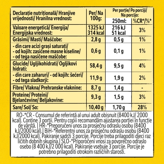 Supă instant de văcuță cu fidea 49g