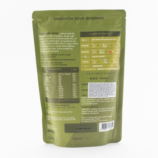 Mic dejun instant eco cu semințe in măcinate și chia 360g