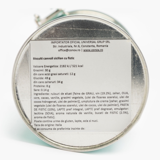 Cannoli di Sicilia cu cremă de fistic 200g