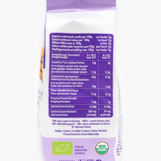 Biscuiți eco vegani cu alune, ovăz și făină de orz 250g