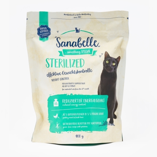 Hrană uscată pentru pisici sterilizate, 400g