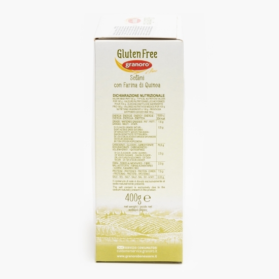 Paste Sedani fără gluten cu făină de quinoa 400g