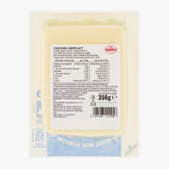 Cașcaval de vacă bloc 350g