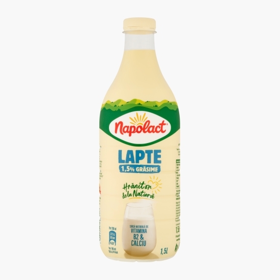Lapte 1.5% grăsime, 1.5l