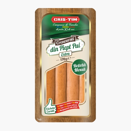 Crenvurști din piept pui extra 170g