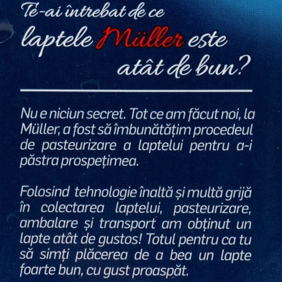 Lapte UHT 3.5% grăsime 1l