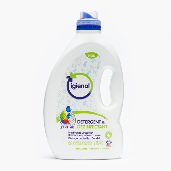 Detergent de rufe lichid dezinfectant Spring Fresh, 54 spălări, 2.7l