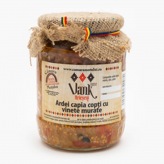 Ardei capia copți cu vinete murate 720g