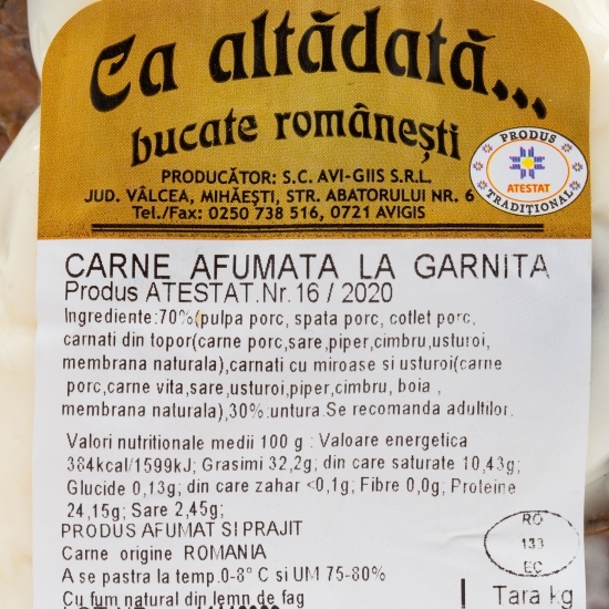 Carne afumată la garniță 450g