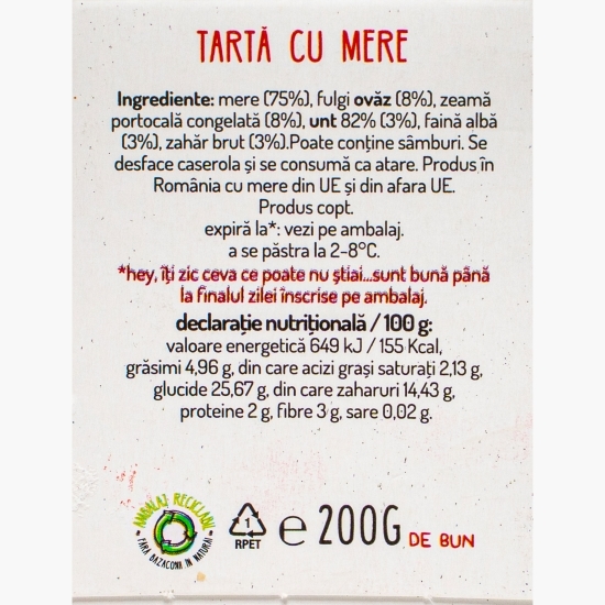 Tartă cu mere 200g