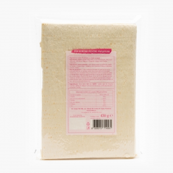 Foi subțiri pentru prăjituri 430g