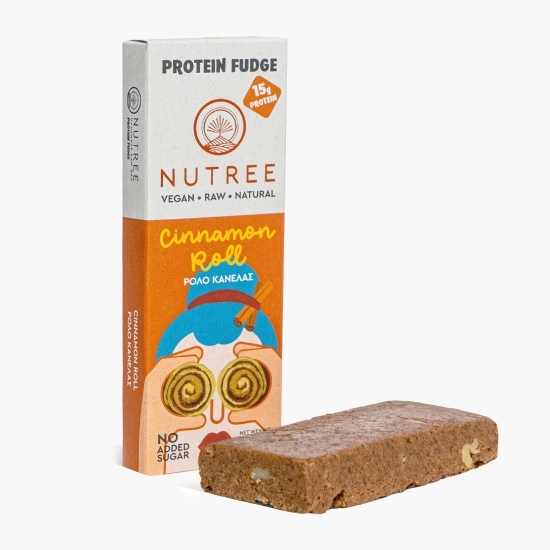 Baton proteic Raw Vegan Cinnamon Roll fără zahăr adăugat 60g