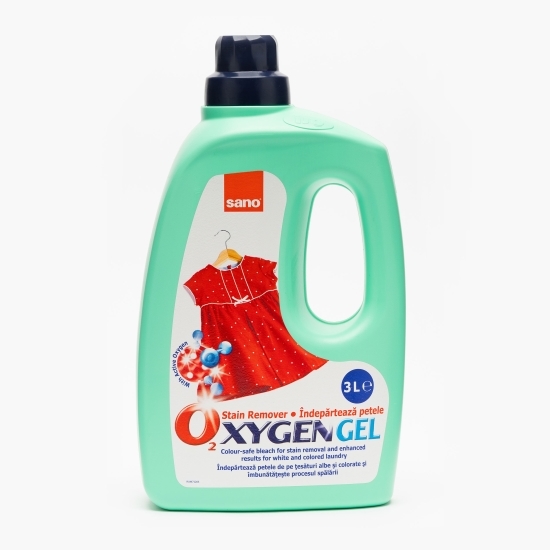 Soluție îndepărtare pete rufe Oxygen Gel fără clor, 3l