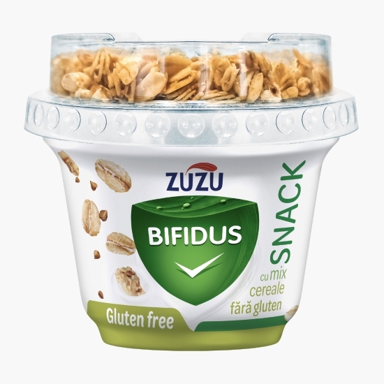Iaurt natur+mix cereale, fără gluten 158g