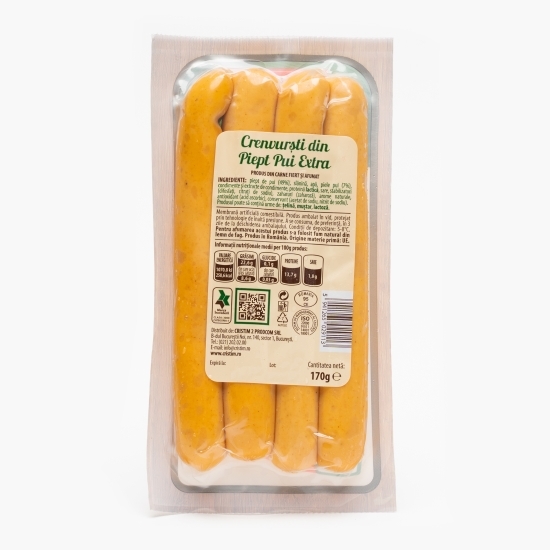 Crenvurști din piept pui extra 170g