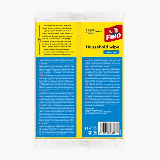 Lavete universale din vâscoză 100%, 5 buc