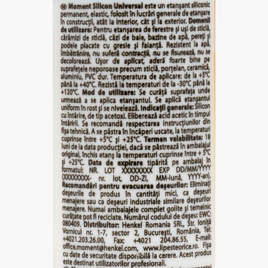 Silicon universal case & construcții, alb, 280ml