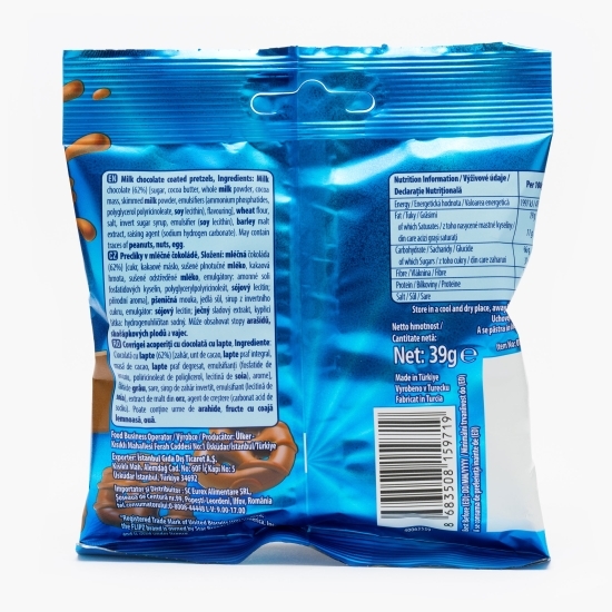 Covrigei glazurați cu aromă de ciocolată cu lapte Flipz 39g