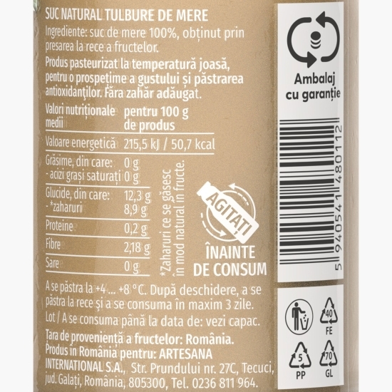 Suc natural de mere 0.3l