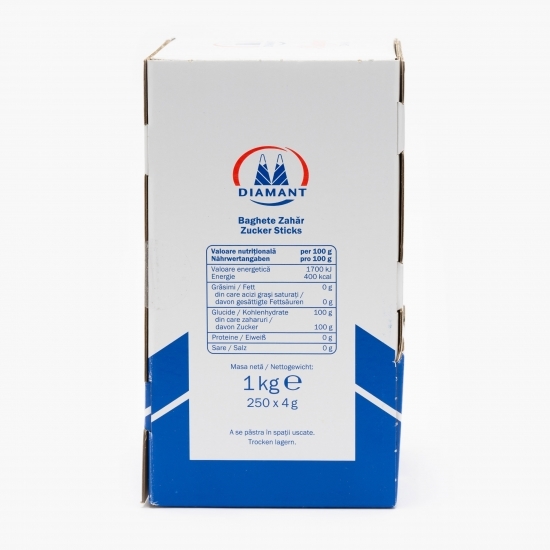 Zahăr cristal alb la plic 250x4g