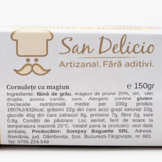 Cornulețe cu magiun de post 150g