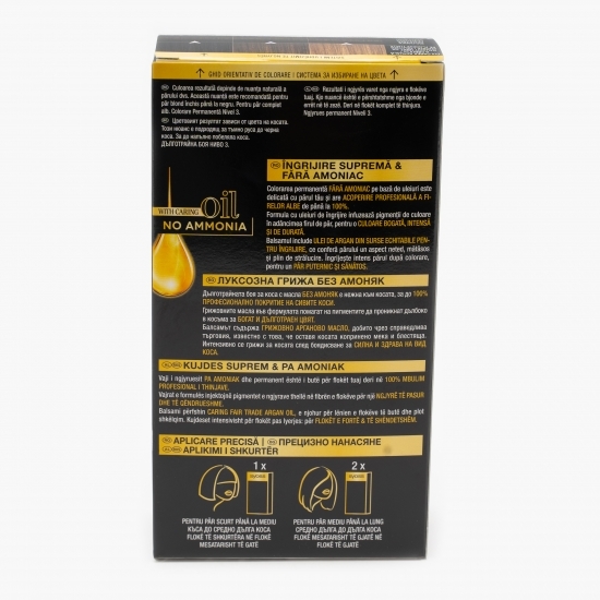 Vopsea de păr permanentă fără amoniac Oleo Intense, 2-10 șaten foarte închis, 115ml