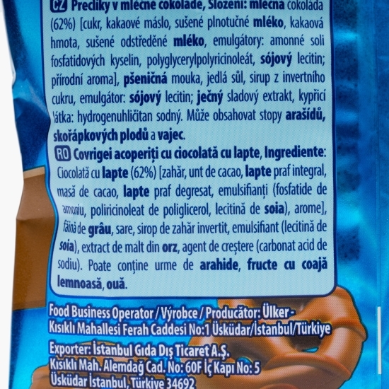 Covrigei glazurați cu aromă de ciocolată cu lapte Flipz 39g