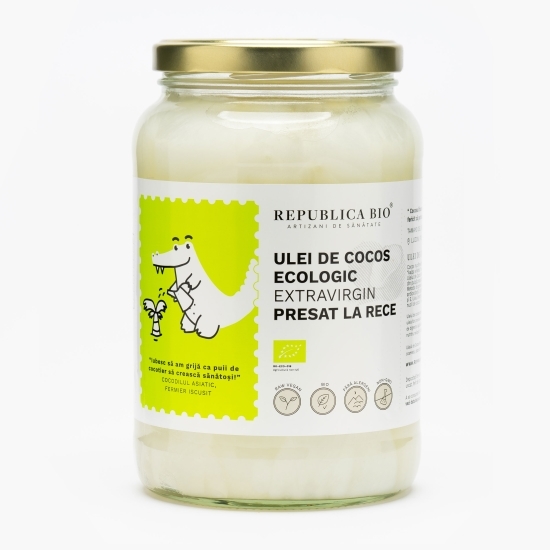 Ulei de cocos ecologic extravirgin, presat la rece 1550ml