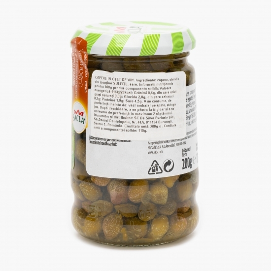 Capere în oțet de vin 200g
