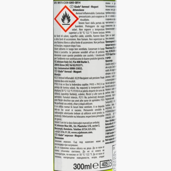 Odorizant de cameră aerosol Muguet 0.3l