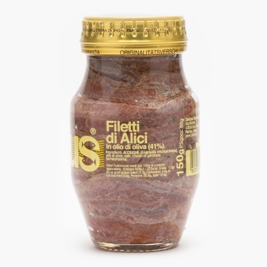 File de anșoa în ulei de măsline 150g
