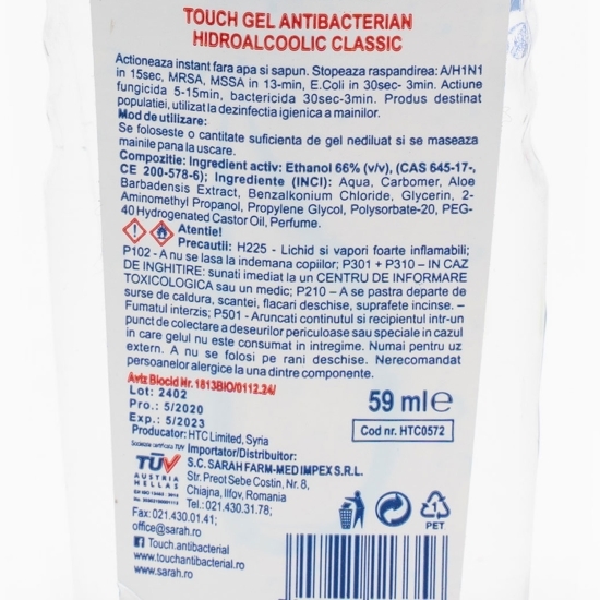 Gel antibacterian Classic 59ml