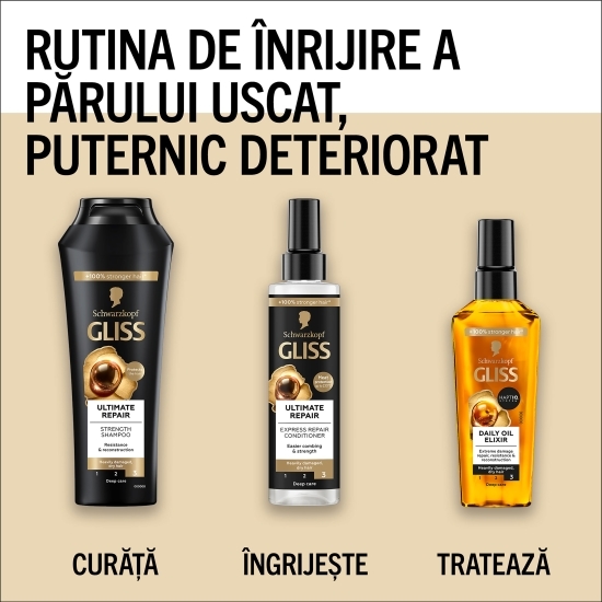 Ulei pentru păr foarte deteriorat Daily Oil Elixir 75ml