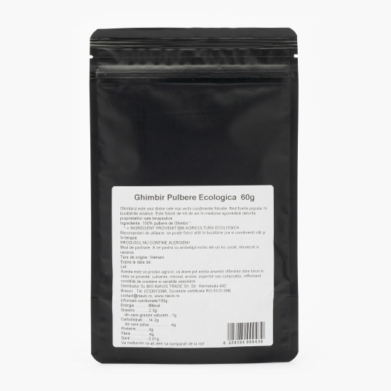 Ghimbir pulbere ecologică 60g